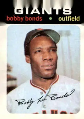 1971 Topps Bobby Bonds baseball card featuring San Francisco Giants player