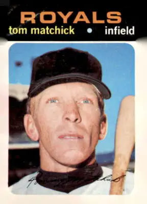 1971 Topps #321 Tom Matchick sports trading baseball card featuring Tom Matchick