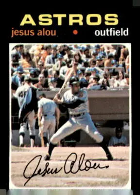 Jesus Alou baseball card from 1971 Topps #337 featuring Houston Astros player