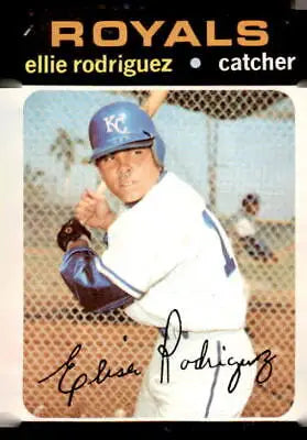 1971 Topps #344 Ellie Rodriguez baseball card for Kansas City Royals collectors