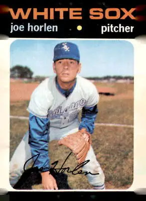 1971 Topps #345 Joe Horlen baseball card featuring the Chicago White Sox pitcher