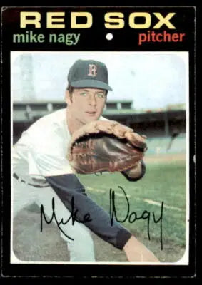Mike Nagy 1971 Topps trading card, vintage sports trading card for collectors