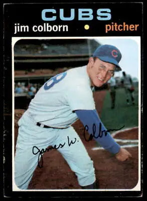 1971 Topps Jim Colborn baseball card showcasing Jim Colborn pitcher collectible