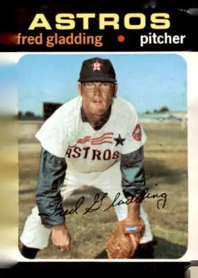 1971 Topps Fred Gladding baseball card sports trading card collectible image