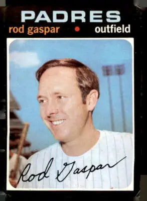 1971 Topps #383 Rod Gaspar baseball card featuring San Diego Padres trading card