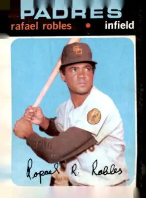 Rafael Robles baseball card 1971 Topps San Diego Padres sports trading card