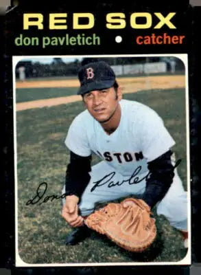 1971 Topps Don Pavletich trading card featuring Boston Red Sox player