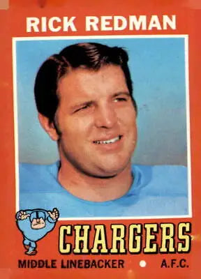 Rick Redman San Diego Chargers football card from 1971 Topps #42