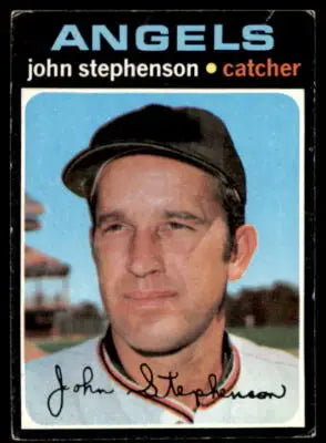 John Stephenson baseball card from 1971 Topps #421 featuring John Stephenson player