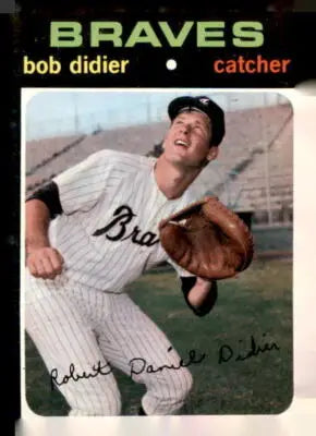 Vintage 1971 Topps Bob Didier Baseball Card featuring Didier Baseball Player