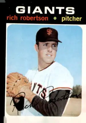 Rich Robertson baseball card from 1971 Topps #443 featuring San Francisco Giants player