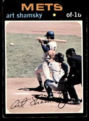 Art Shamsky trading card from 1971 Topps #445 showcasing Art Shamsky memorabilia