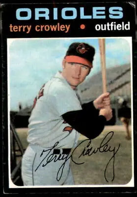 Terry Crowley baseball trading card from 1971 Topps Baltimore Orioles #453