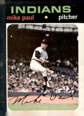 1971 Topps #454 Mike Paul baseball trading card for collectors