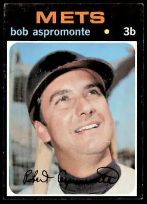 1971 Topps Bob Aspromonte baseball card featuring Bob Aspromonte in vintage collectibles