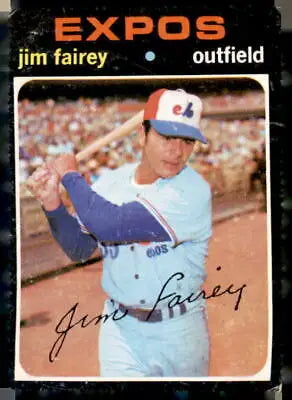 1971 Topps #474 Jim Fairey Montreal Expos baseball card collectible vintage item