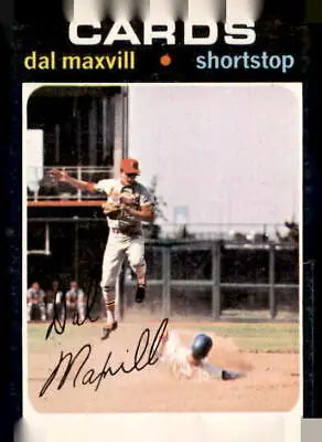 Dal Maxvill baseball card from the 1971 Topps #476 collection displayed for sale