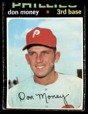 Don Money trading card from 1971 Topps #49 featuring Philadelphia Phillies second baseman
