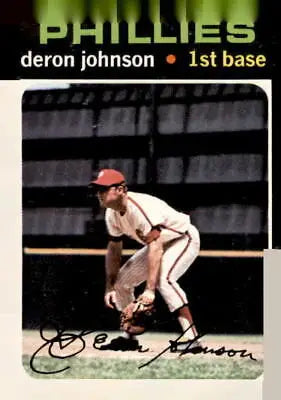 1971 Topps Deron Johnson baseball card, collectible trading card featuring Deron Johnson