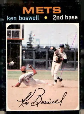 1971 Topps Ken Boswell baseball card, a sports trading card featuring Ken Boswell