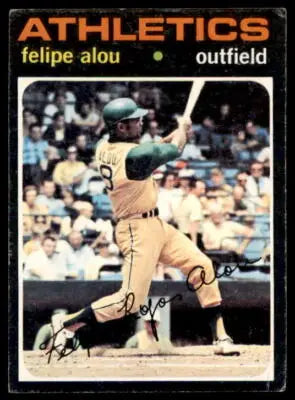 Felipe Alou baseball card from 1971 Topps #495 featuring Felipe Alou baseball player