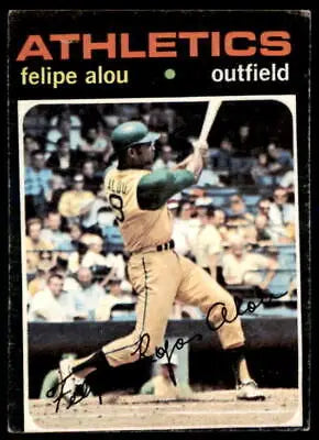1971 Topps Felipe Alou trading card featuring the sports trading card of Felipe Alou