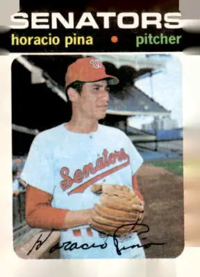 1971 Topps #497 Horacio Pina baseball trading card for collectors