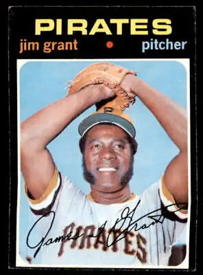 1971 Topps Jim Grant baseball card, a vintage sports trading card featuring Jim Grant