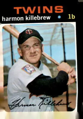 Harmon Killebrew baseball card from 1971 Topps #550 in EX-NM condition