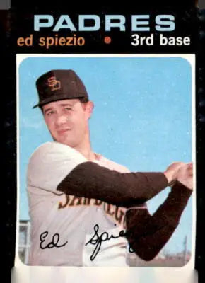 Vintage 1971 Topps Ed Spiezio baseball card related to San Diego Padres collection