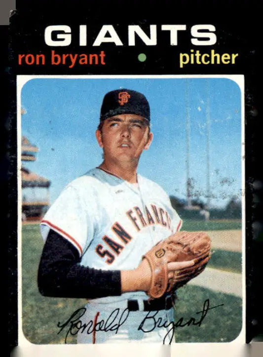 Ron Bryant baseball card from 1971 Topps #621 featuring San Francisco Giants player