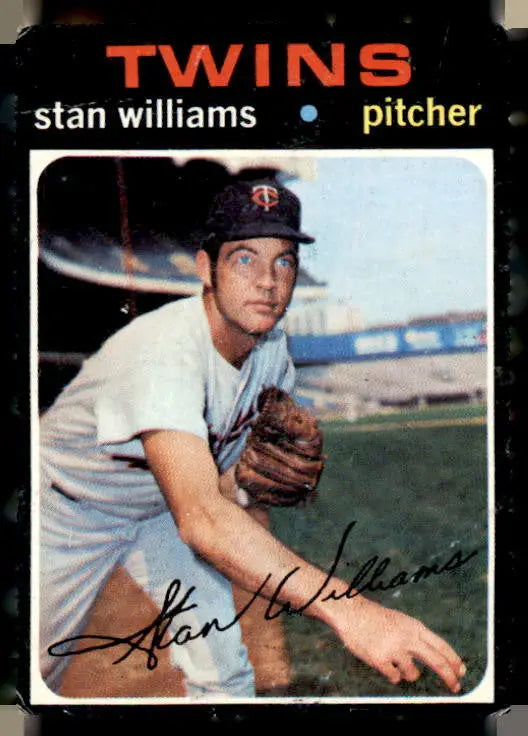 Stan Williams baseball card from 1971 Topps #638 featuring a Stan Williams baseball collectible