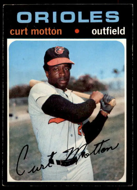 1971 Topps Curt Motton Baseball Card #684 featuring Curt Motton and Motton Baseball Card