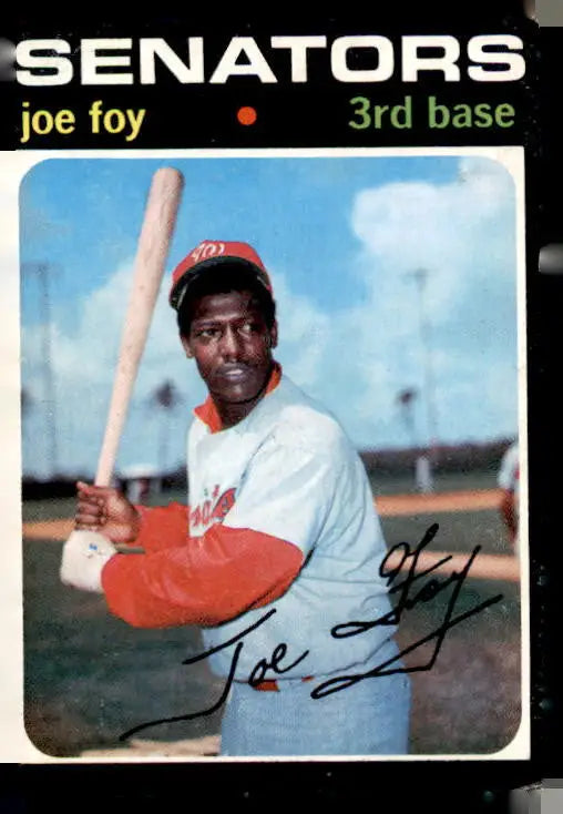 Joe Foy baseball card from 1971 Topps #706 showcasing Joe Foy Foy baseball card collectible