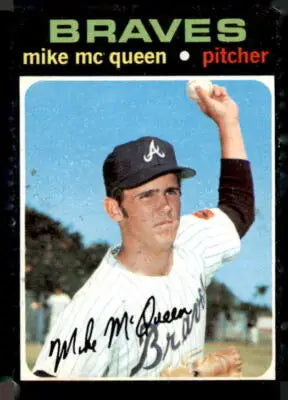 Vintage 1971 Topps Mike McQueen baseball card featuring Mike McQueen in collectible condition