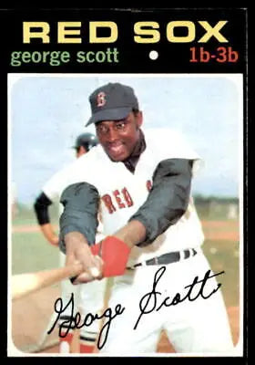 1971 Topps George Scott baseball card featuring Boston Red Sox player in EX-NM condition