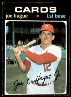 Joe Hague sports trading card from 1971 Topps #96 displayed in a collectible trading card product