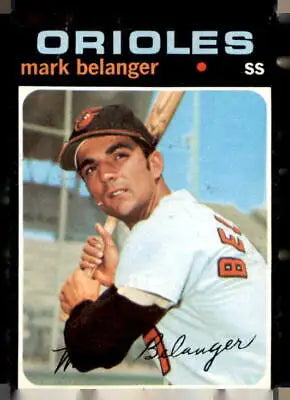 1971 Topps Mark Belanger sports trading card from the 1971 Topps #99 series