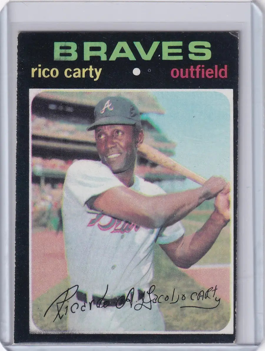 Vintage Topps Baseball card of Rico Carty from the Atlanta Braves 1971 Topps #270