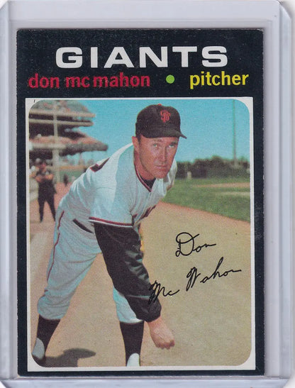 Vintage San Francisco Giants Don McMahon Topps Baseball card from 1971
