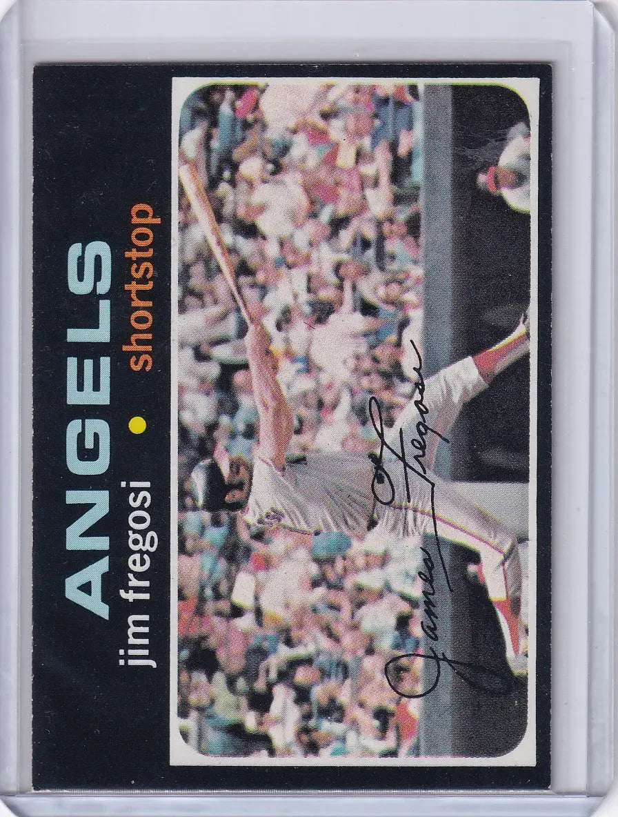 1971 Topps Baseball Jim Fregosi California Angels collectible card display