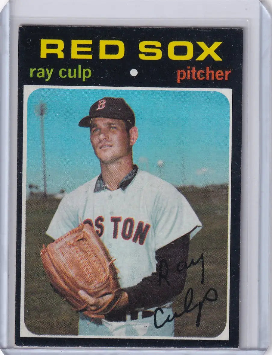 1971 Topps Baseball #660 Ray Culp card featuring Boston Red Sox player