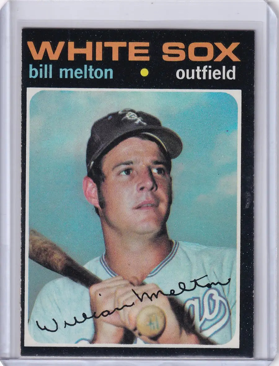 1971 Topps Baseball card of Bill Melton, Chicago White Sox outfielder