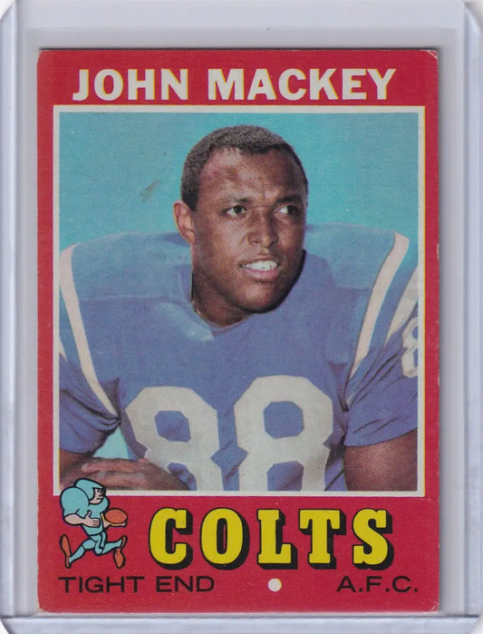Vintage Topps Football card of John Mackey, Baltimore Colts, jersey number 88