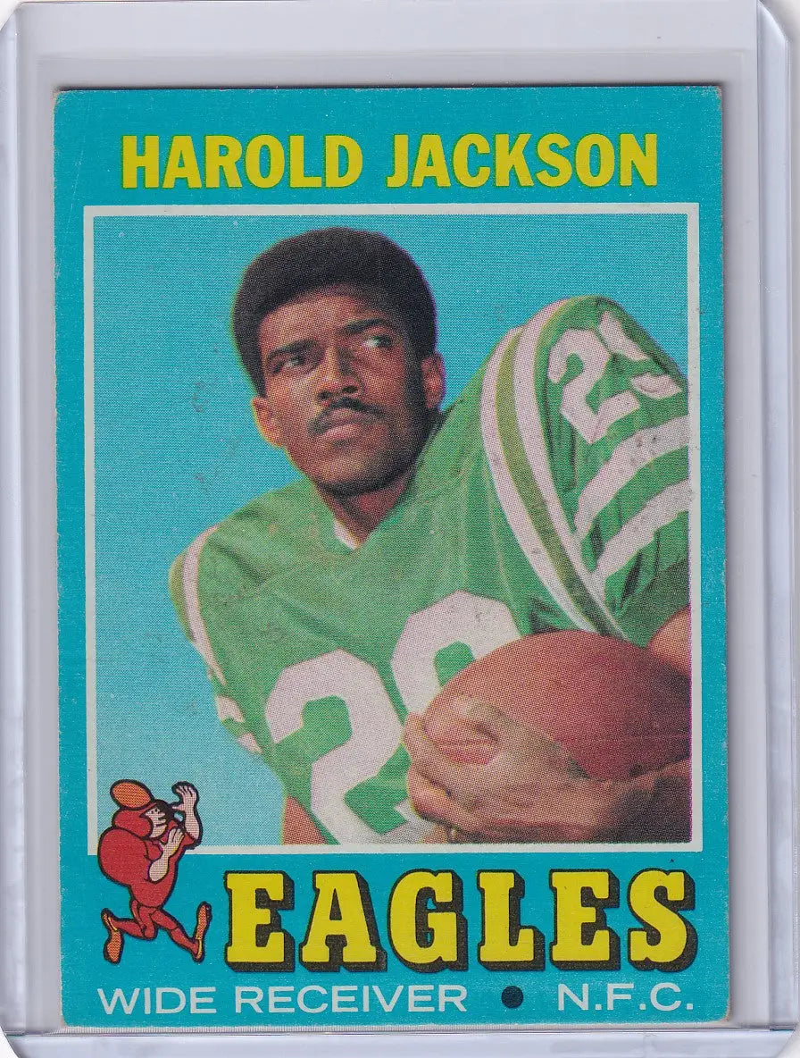 Vintage Topps Football card of Harold Jackson, Philadelphia Eagles wide receiver
