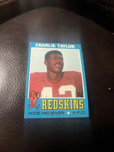 Vintage Charley Taylor trading card from 1971 Topps Football showcased in excellent condition