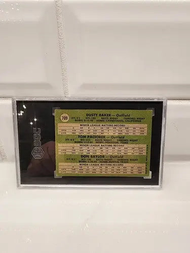 Graded 1971 Topps Dusty Baker Don Baylor trading card SGC 5