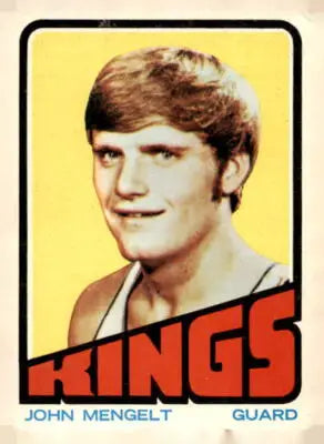 Vintage basketball card of John Mengelt from KC-Omaha Kings 1972-73 Topps #146