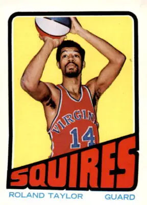 1972-73 Topps Roland Taylor basketball trading card with excellent trading card features