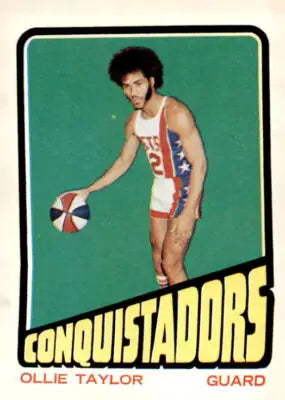 Ollie Taylor basketball card from 1972-73 Topps sports trading card collection